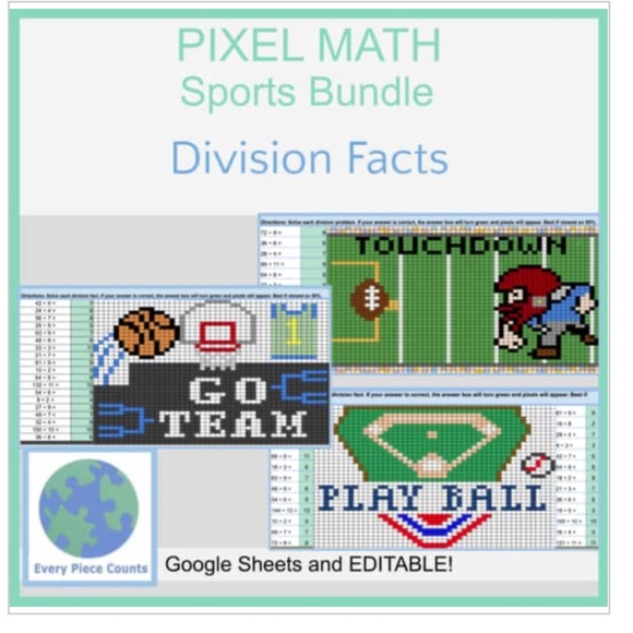 FREE KIDS MATH ACTIVITY -Digital Pixel Art Math Activity On My TPT Store - Picture 10 of 11